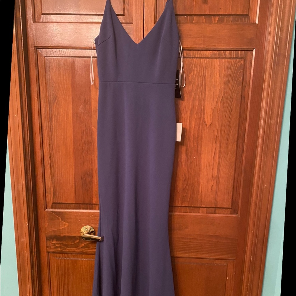 Never worn slade blue Lulus maxi dress